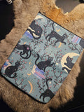 Cats and moons e-reader/ book pouch