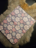 Pink flowers e-reader / book pouch