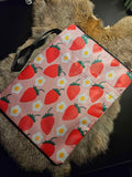 Strawberry E-reader / book pouch