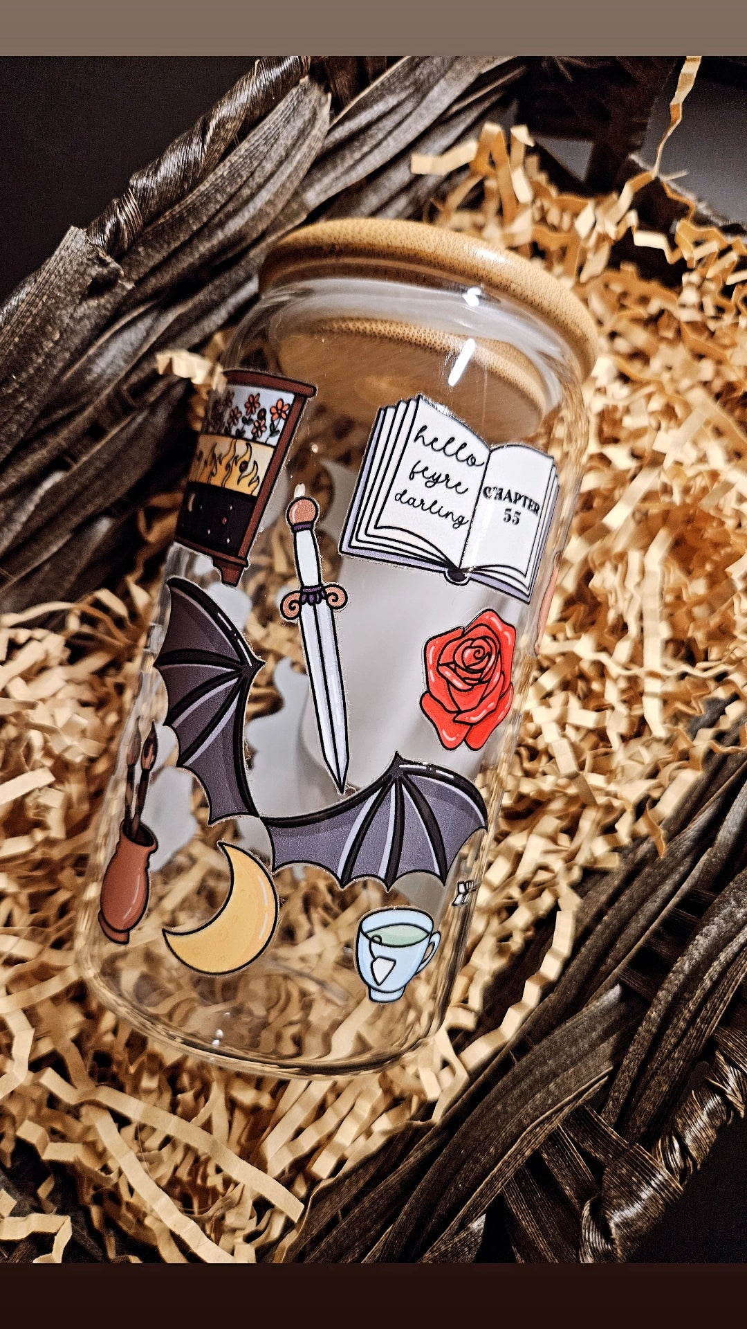 Acotar themed bookish cup