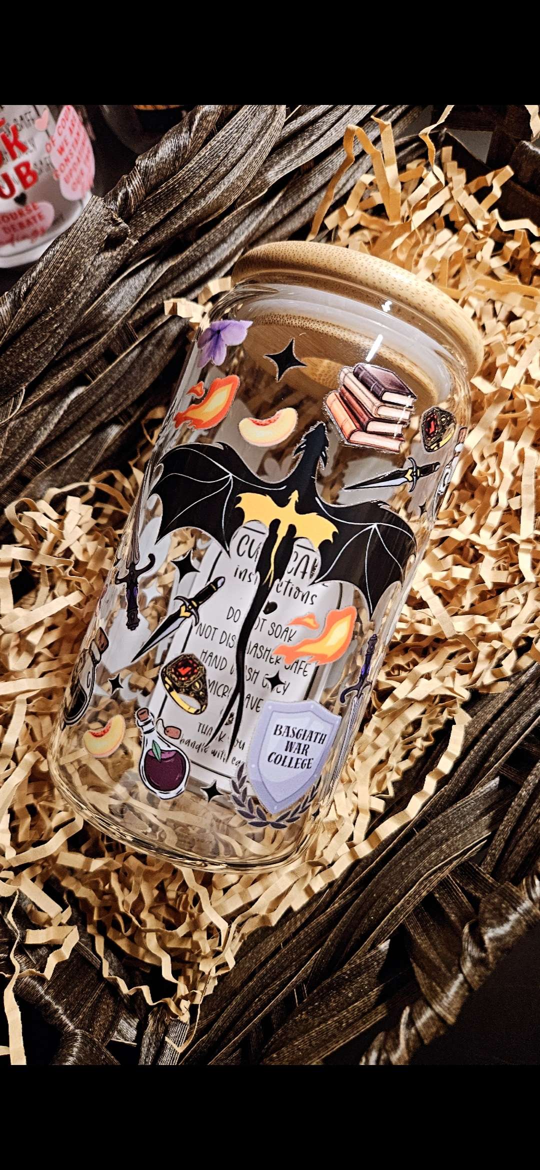 Fourth wing bookish cup
